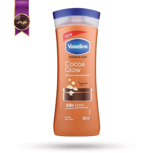لوسیون بدن وازلین Vaseline مدل کاکائو Cocoa Glow حجم 400 میلی لیتر(اورجینال)
