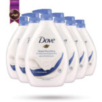 6 عدد شامپو بدن داو Dove مدل تغذیه‌کننده‌ی عمیق Deeply Nourishing حجم 1 لیتر (اورجینال)