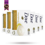 6 عدد صابون داو dove مدل حاوی روغن آرگان Nourishing وزن 135 گرم (اورجینال)