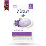 صابون داو dove مدل رایحه‌ اسطوخودوس و بابونه Relaxing پک 6تایی (اورجینال)