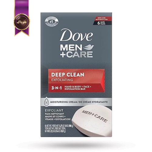 صابون داو dove مدل Men+Care Deep Clean پک 6 تایی (اورجینال)