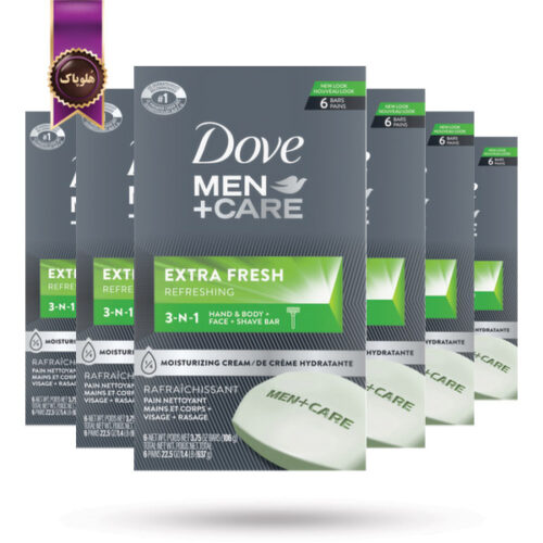 6 بسته صابون داو dove مدل Men+Care Extra Fresh پک 6 تایی (اورجینال)