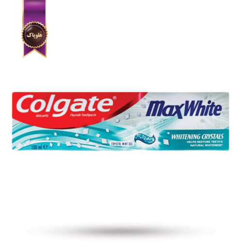 خمیردندان کلگیت Colgate مدل Max White با کریستال‌های سفیدکننده حجم 100 میلی‌لیتر (اورجینال)