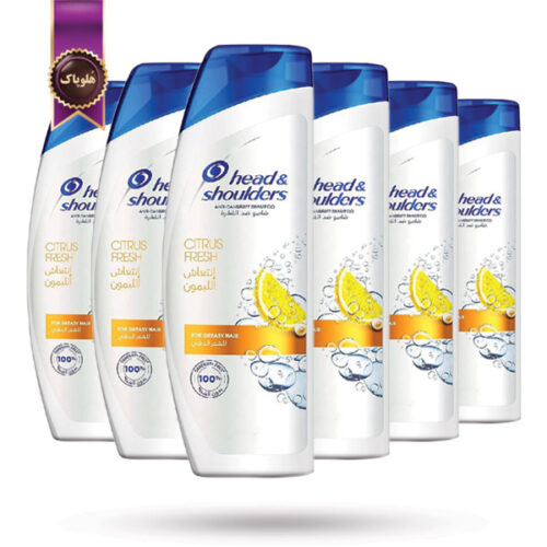 6 عدد شامپو ضد شوره هد اند شولدرز Head & Shoulders مدل عصاره لیمو Citrus Fresh حجم 400 میلی لیتر (اورجینال)