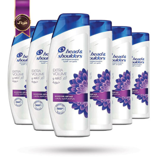 6 عدد شامپو ضد شوره هد اند شولدرز Head & Shoulders مدل حجم‌دهی بیشتر Extra Volume حجم 400 میلی لیتر (اورجینال)