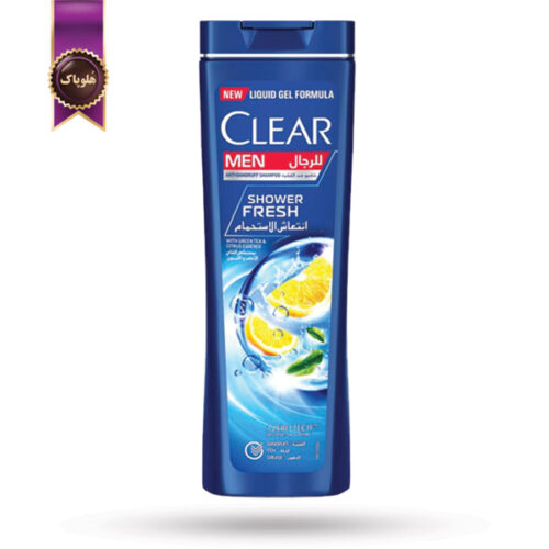 شامپو ضد شوره مردانه کلیر CLEAR مدل عصاره چای سبز و لیمو Shower Fresh حجم 350 میلی لیتر (اورجینال)