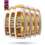 6 عدد شامپو بدن ژلی ویدال Vidal مدل با عصاره عسل و وانیل Honey & Vanilla حجم 750 میلی لیتر (اورجینال)