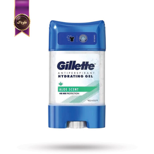 دئودورانت ژلی ضدتعریق مردانه ژیلت Gillette مدل عصاره آلوئه ورا Aloe scent حجم 7۰ میلی‌لیتر (اورجینال)
