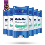 6 عدد دئودورانت ژلی ضدتعریق مردانه ژیلت Gillette مدل عصاره آلوئه ورا Aloe scent حجم 7۰ میلی‌لیتر (اورجینال)