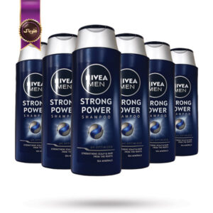 6 عدد شامپو مو مردانه نیوا NIVEA MEN مدل استرانگ پاور Strong Power حجم 400 میلی لیتر (اورجینال)