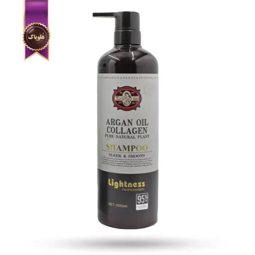 شامپو مو لایتنس Lightness مدل روغن آرگان و کلاژن Argan Oil Collagen حجم 1000 میلی لیتر (اورجینال)