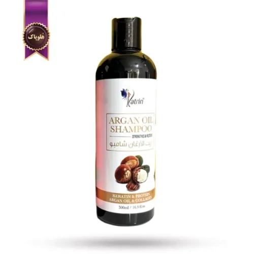 شامپو مو کاترین Katrin مدل روغن آرگان بدون سولفات Argan Oil حجم 500 میلی لیتر (اورجینال)