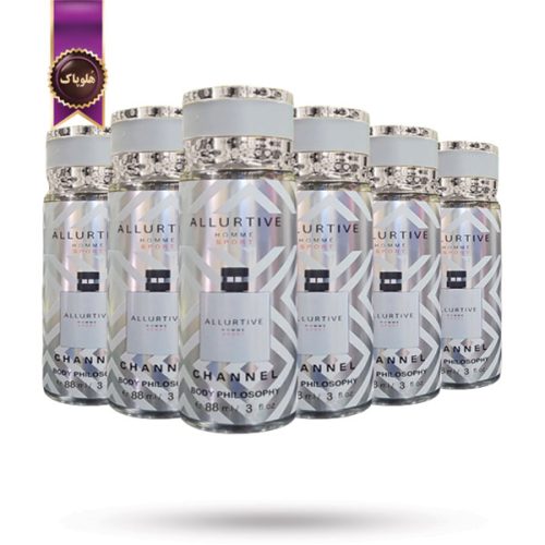 6 عدد بادی اسپلش ادکلنی فیلو سوفی philosophy مدل شنل الورتیو هوم اسپرت Channel Allurtive Homme Sport حجم 88 میلی لیتر (اورجینال)