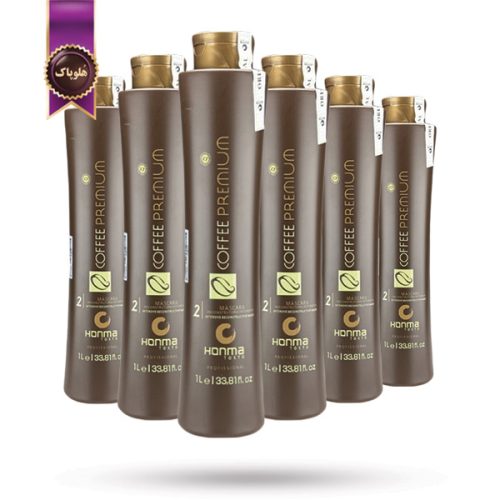 6 عدد کراتین مو هونما Honma مدل قهوه پرمیوم Coffee Premium حجم 1 لیتر (اورجینال)