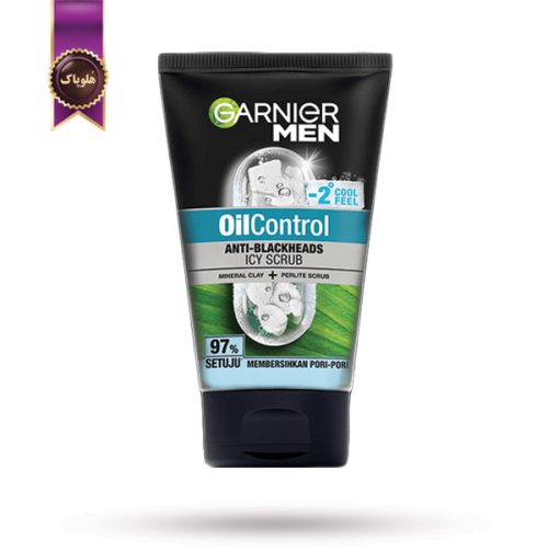 اسکراب صورت مردانه گارنیر Garnier Men مدل اویل کنترل Oil Control حجم 100 میلی لیتر (اورجینال)