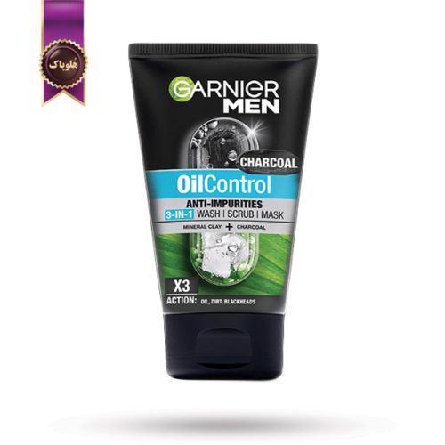 فوم شستشو صورت مردانه گارنیر Garnier Men مدل 3 کاره اویل کنترل 3in1 Oil Control حجم 100 میلی لیتر (اورجینال)