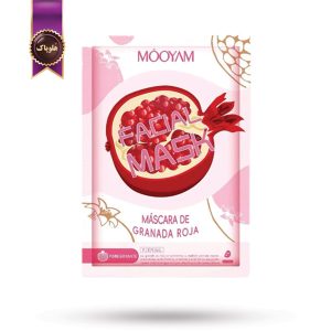 ماسک صورت ورقه‌ ای مویام MOOYAM مدل انار Pomegranate پک 1 عددی (اورجینال)