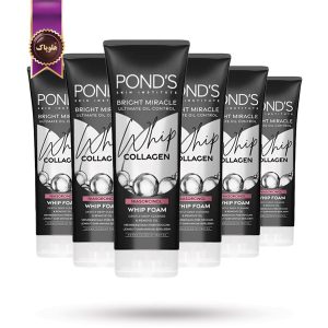 6 عدد فوم شستشو صورت پوندز Pond’s مدل کلاژن Collagen وزن 100 گرم (اورجینال)