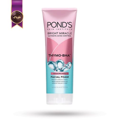 فوم شستشو صورت پوندز Pond’s مدل آویشن و سالیسیلیک اسید THYMO-BHA وزن 100 گرم (اورجینال)