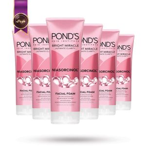 6 عدد فوم شستشو صورت پوندز Pond’s مدل نیاسورسینول Niasorcinol وزن 100 گرم (اورجینال)