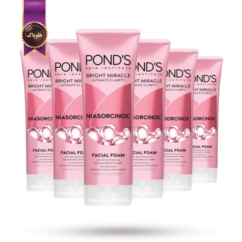 6 عدد فوم شستشو صورت پوندز Pond’s مدل نیاسورسینول Niasorcinol وزن 100 گرم (اورجینال)