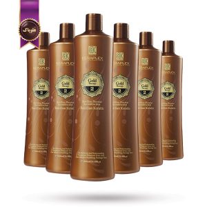 6 عدد کراتین مو کراپلکس Keraplex مدل گلد تراپی Gold Therapy حجم 1000 میلی لیتر (اورجینال)