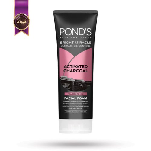 فوم شستشو صورت پوندز Pond’s مدل زغال فعال Activated Charcoal وزن 100 گرم (اورجینال)