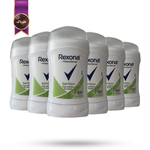6 عدد مام استیک ضد تعریق رکسونا Rexona مدل بامبو Bamboo حجم 40 میلی لیتر (اورجینال)