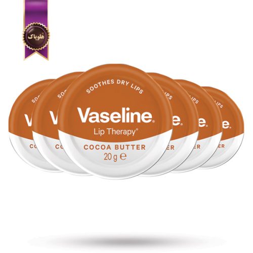 6 عدد بالم لب وازلین Vaseline مدل کره کاکائو Cocoa Butter وزن 20 گرم (اورجینال)
