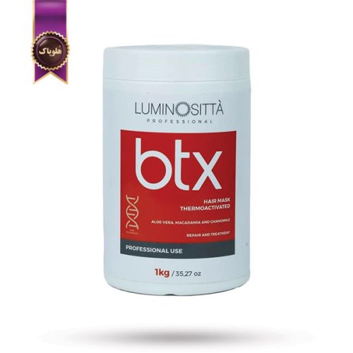 بوتاکس مو لومینوسیتا Luminositta BTX مخصوص احیا و ترمیم مو Thermoactivated وزن 1 کیلو گرم (اورجینال)