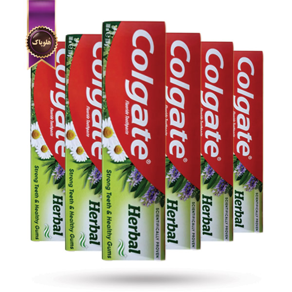 12 عدد خمیردندان کلگیت Colgate مدل گیاهی Herbal حجم ۱۰۰ میلی‌لیتر (اورجینال)
