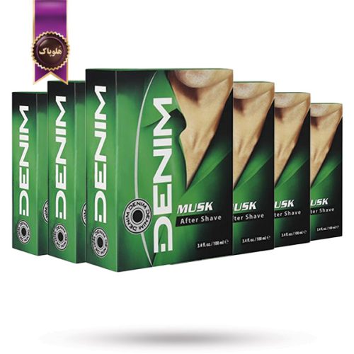 6 عدد افتر شیو دنیم Denim مدل رایحه مشک Musk حجم 100 میلی لیتر (اورجینال)