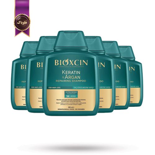 6 عدد شامپو بیوکسین Bioxcin مدل کراتین و آرگان Keratin & Argan حجم 300 میلی لیتر (اورجینال)