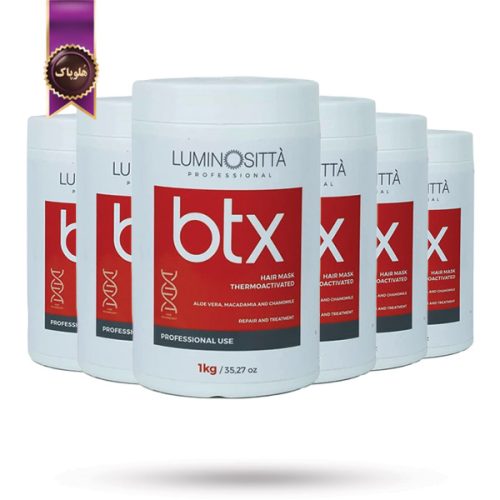 6 عدد بوتاکس مو لومینوسیتا Luminositta BTX مخصوص احیا و ترمیم مو Thermoactivated وزن 1 کیلو گرم (اورجینال)