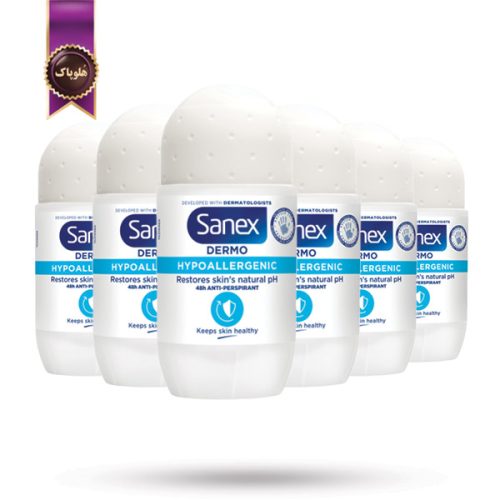 6 عدد مام رول ضد تعریق سانکس Sanex مدل هایپو آلرژنیک Hypoallergenic حجم 50 میلی لیتر (اورجینال)