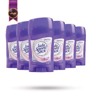6 عدد مام استیک ضد تعریق لیدی اسپید Lady Speed مدل درما پرل مروارید Derma + Pearl وزن 45 گرم (اورجینال)
