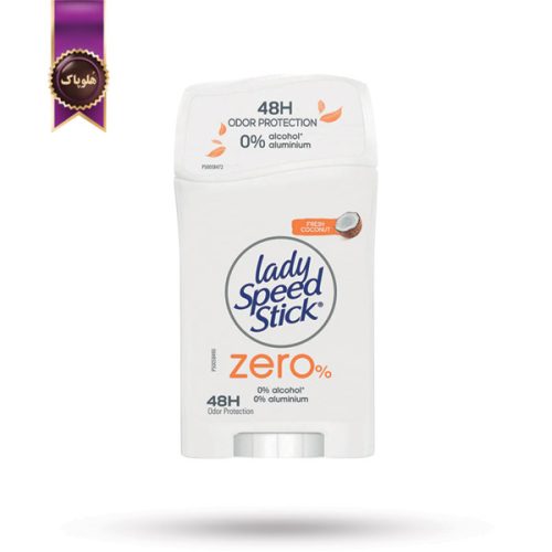 مام استیک ضد تعریق لیدی اسپید Lady Speed مدل زیرو نارگیل تازه Fresh Coconut وزن 45 گرم (اورجینال)