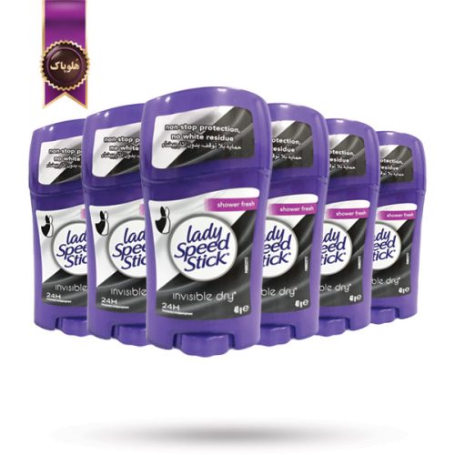 6 عدد مام استیک ضد تعریق لیدی اسپید Lady Speed مدل شاور فرش Shower Fresh وزن 40 گرم (اورجینال)