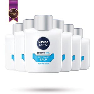 6 عدد بالم افتر شیو مردانه نیوا NIVEA MEN مدل خنک کننده مخصوص پوست حساس Sensitive Cool حجم 100 میلی لیتر (اورجینال)