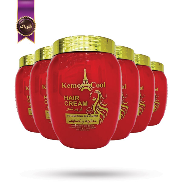 6 عدد کرم مو کمو کول KEMO COOL مدل حجم‌دهی و تقویت مو Volumizing Treatment حجم 475 میلی‌لیتر (اورجینال)