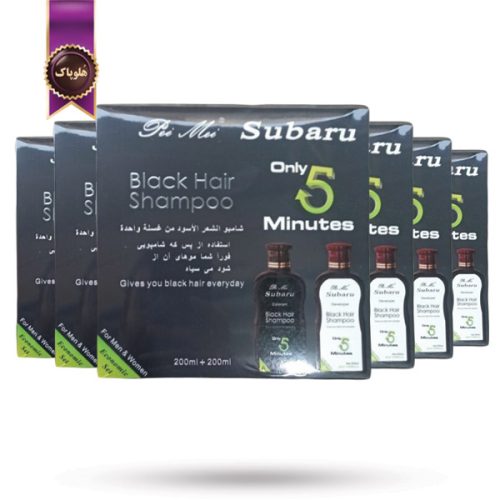 6 بسته شامپو رنگ مو سوبارو subaru مدل پی می Pei Mei حجم 200 میلی لیتر پک 2 تایی (اورجینال)