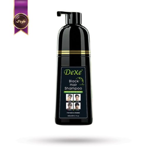 شامپو رنگ مو دکسی Dexe مدل مشکی گیاهی Black حجم 400 میلی لیتر (اورجینال)