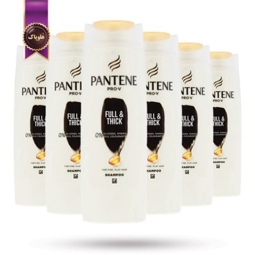 6 عدد شامپو مو پنتن Pantene مدل حجم‌ دهنده و تقویت‌ کننده Full & Thick حجم 700 میلی لیتر (اورجینال)