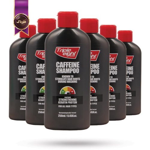 6 عدد شامپو مو تریپل ایت Triple Eight مدل کافئین Caffeine حجم 250 میلی‌ لیتر (اورجینال)