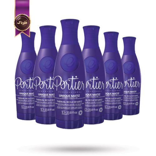 6 عدد کراتین مو پورتیر Portier مدل یونیک ماتیز Unique Matiz حجم 1000 میلی لیتر (اورجینال)