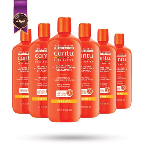 6 عدد شامپو مو کانتو Cantu مدل شی باتر Shea Butter حجم 400 میلی‌ لیتر (اورجینال)