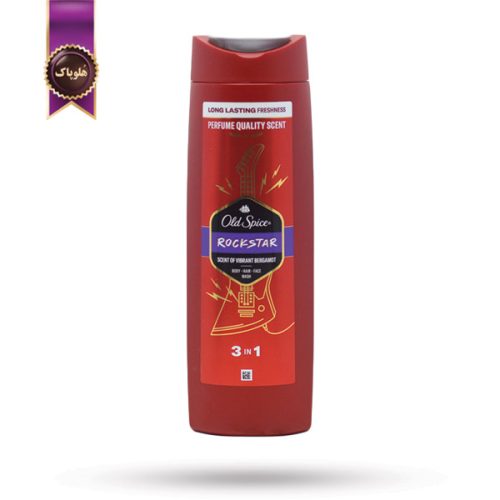 شامپو سه‌ کاره اولد اسپایس Old Spice مدل راک استار Rockstar حجم 400 میلی‌ لیتر (اورجینال)