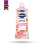 لوسیون بدن وازلین Vaseline مدل هلو سوپر فود Superfood Peach حجم 320 میلی لیتر (اورجینال)