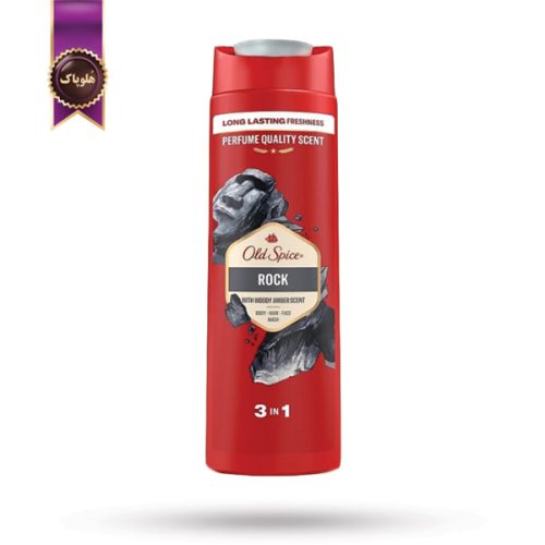 شامپو سه‌ کاره اولد اسپایس Old Spice مدل راک Rock حجم 400 میلی‌ لیتر (اورجینال)