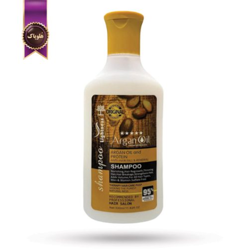 شامپو مو لایتنس Lightness مدل روغن آرگان Argan Oil حجم 330 میلی‌ لیتر (اورجینال)